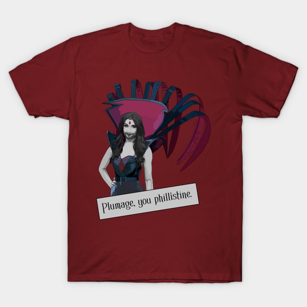 Sinister Plumage T-Shirt by pastelrake